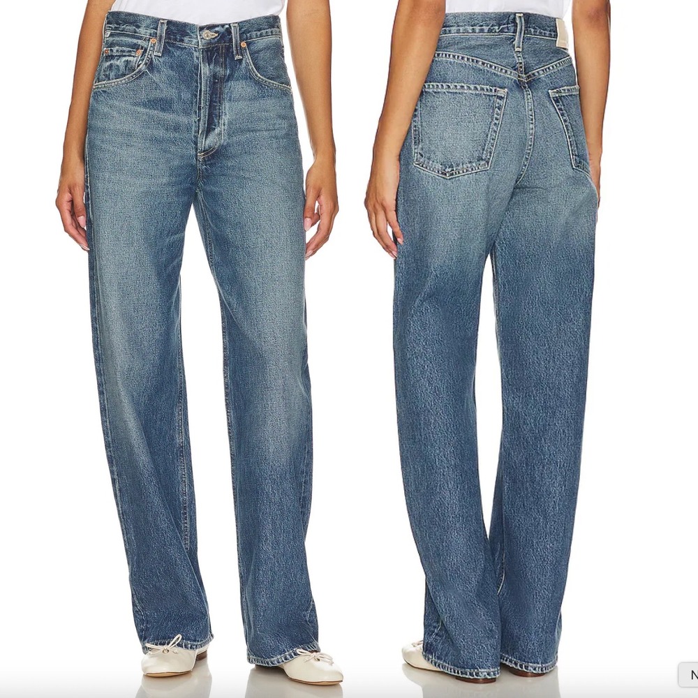 CITIZEN OF HUMANITY Ayla Baggy Wide Leg Jeans in Brielle